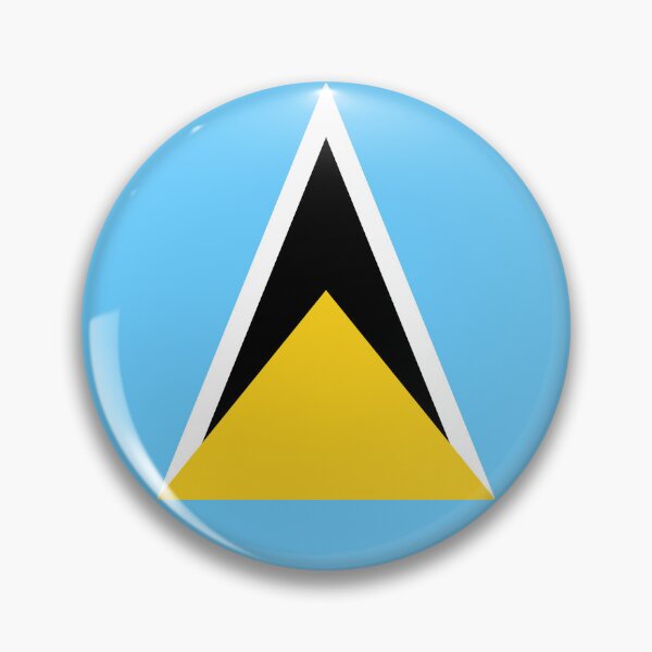 Item preview, Saint Lucia Round Flag Saint Lucian Patriotic Heritage designed and sold by NTGUILTY.
