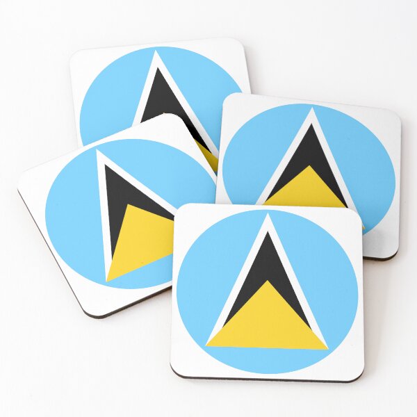 Item preview, Saint Lucia Round Flag Saint Lucian Patriotic Heritage designed and sold by NTGUILTY.