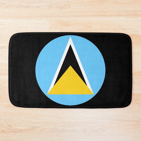 Item preview, Saint Lucia Round Flag Saint Lucian Patriotic Heritage designed and sold by NTGUILTY.