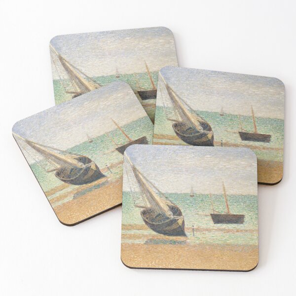 Item preview, Low Tide at Grandcamp by Georges Seurat: Neo Impressionist Coastal Poster designed and sold by artofuniverse.