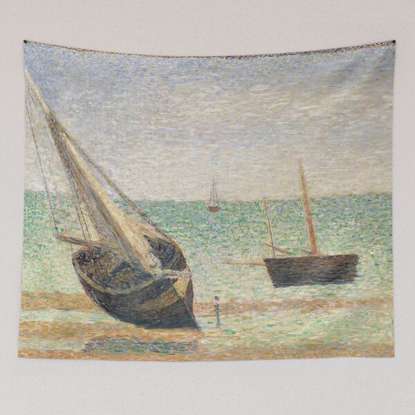 Item preview, Low Tide at Grandcamp by Georges Seurat: Neo Impressionist Coastal Poster designed and sold by artofuniverse.