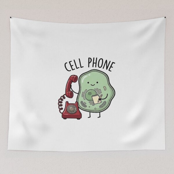 Item preview, Cell Phone - Funny Biology Science Pun designed and sold by TinyJoy Studio.