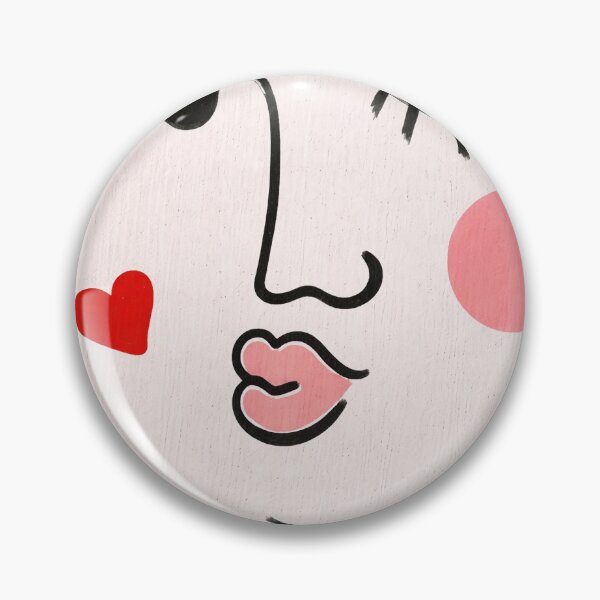 Item preview, Simple Face with Heart designed and sold by pirevona.