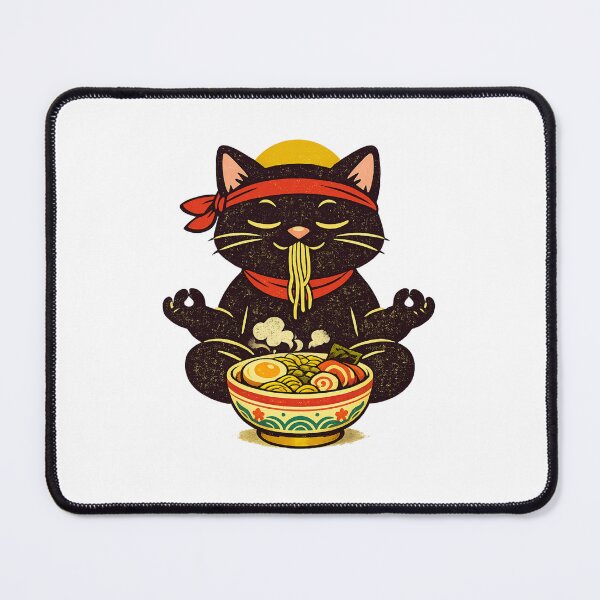 Item preview, Ramen Cat – Yoga Snack designed and sold by LuveraxArt.