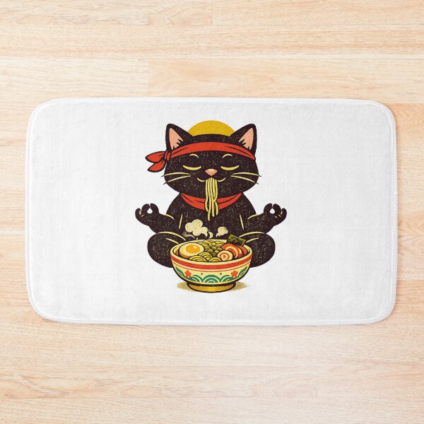 Item preview, Ramen Cat – Yoga Snack designed and sold by LuveraxArt.