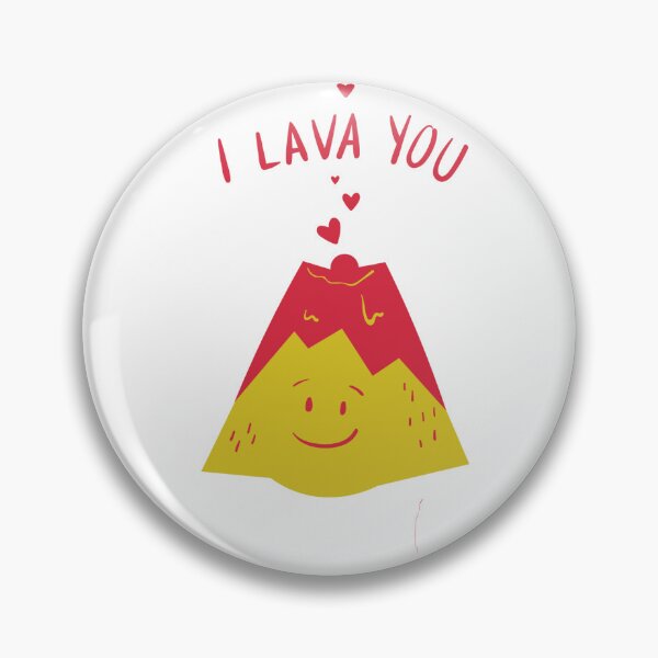 Item preview, Cute Kawaii Volcano I Lava You Pun Art designed and sold by meri3465.