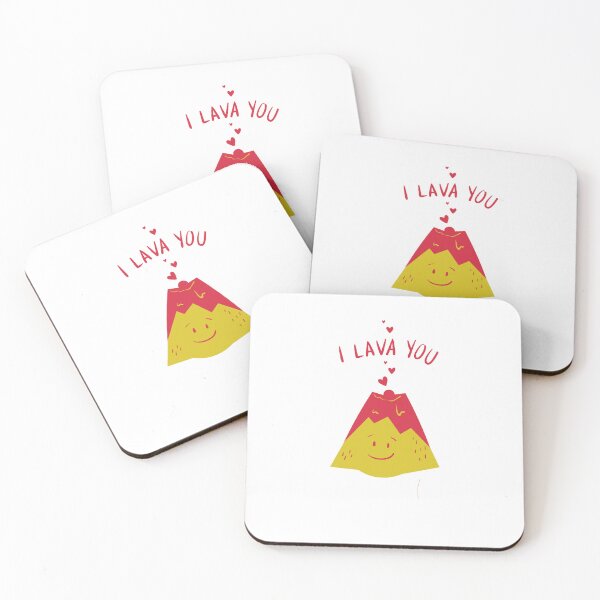 Item preview, Cute Kawaii Volcano I Lava You Pun Art designed and sold by meri3465.
