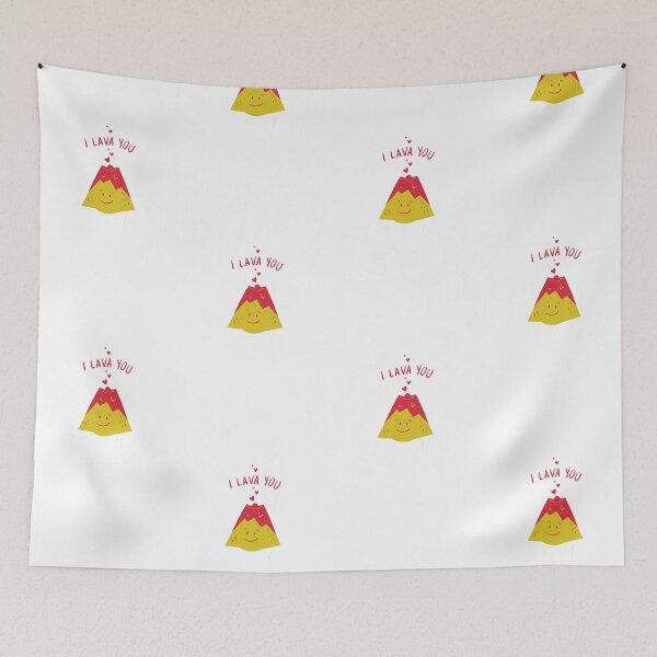 Item preview, Cute Kawaii Volcano I Lava You Pun Art designed and sold by meri3465.