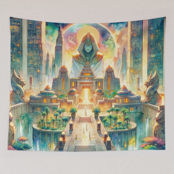 Item preview, Pharaoh City - Futuristic Egyptian Metropolis designed and sold by FriskyLemur.