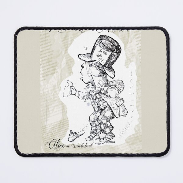 Item preview, Alice in Wonderland - Mad As A Hatter (ink drawing by ACCI) designed and sold by VanyssaGraphics.
