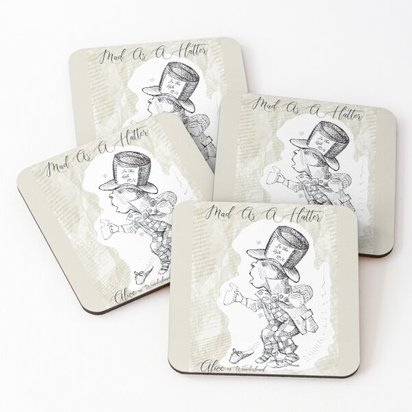 Item preview, Alice in Wonderland - Mad As A Hatter (ink drawing by ACCI) designed and sold by VanyssaGraphics.
