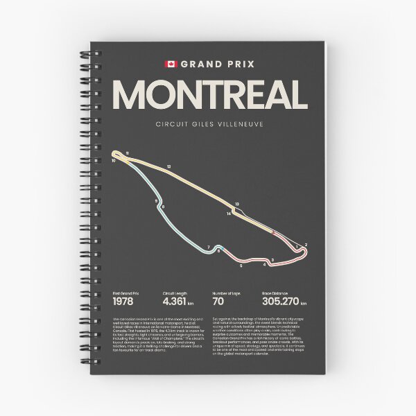 Item preview, Montreal Circuit Giles Villeneuve | Canadian Grand Prix Motorsports Circuit Map designed and sold by aio.