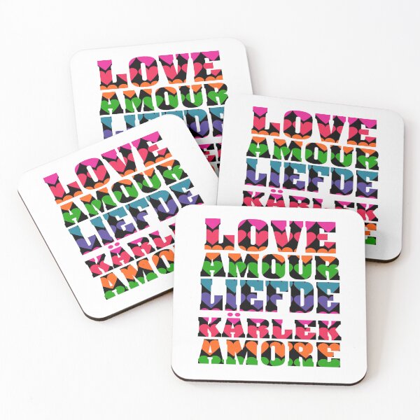 Item preview, Colorful Geometric Heart Pattern – Retro Rainbow Love Hearts Design designed and sold by ValeriesGallery.