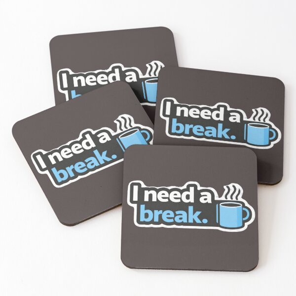 Item preview, I Need A Break Funny Coffee Introvert Relax Mood designed and sold by Amr Darwish Graphic designer.