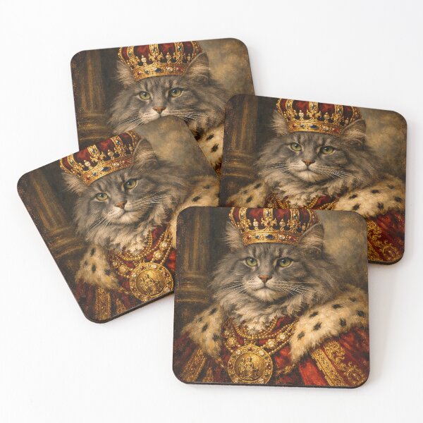 Item preview, Majestic cat with crown designed and sold by paulrommer.