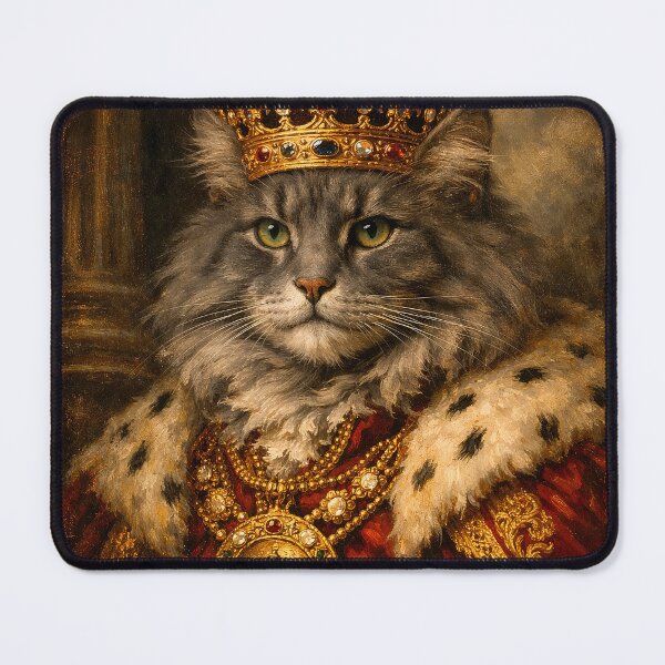 Item preview, Majestic cat with crown designed and sold by paulrommer.