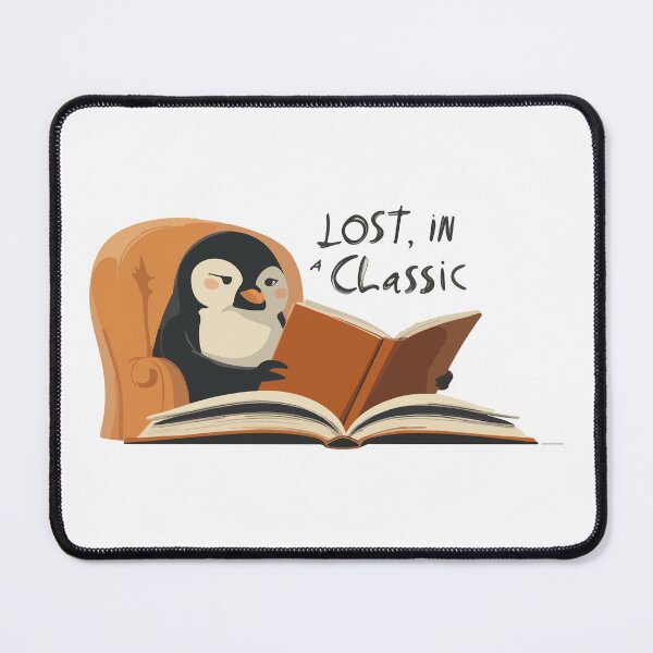 Item preview, Bury Me with My Books Cute Penguin Reader designed and sold by PixelWaveBD.