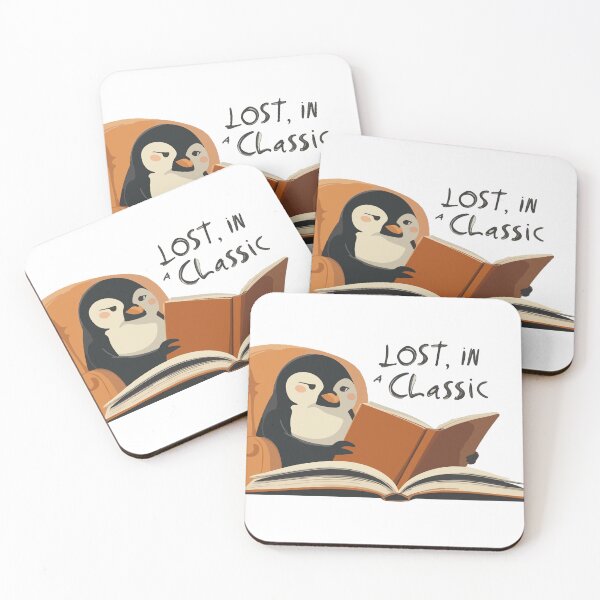 Item preview, Bury Me with My Books Cute Penguin Reader designed and sold by PixelWaveBD.