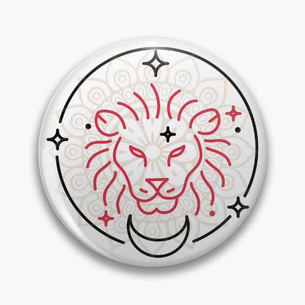 Item preview, Leo Zodiac Lion Celestial Mandala Astrology Art designed and sold by MidhwikaDesigns.