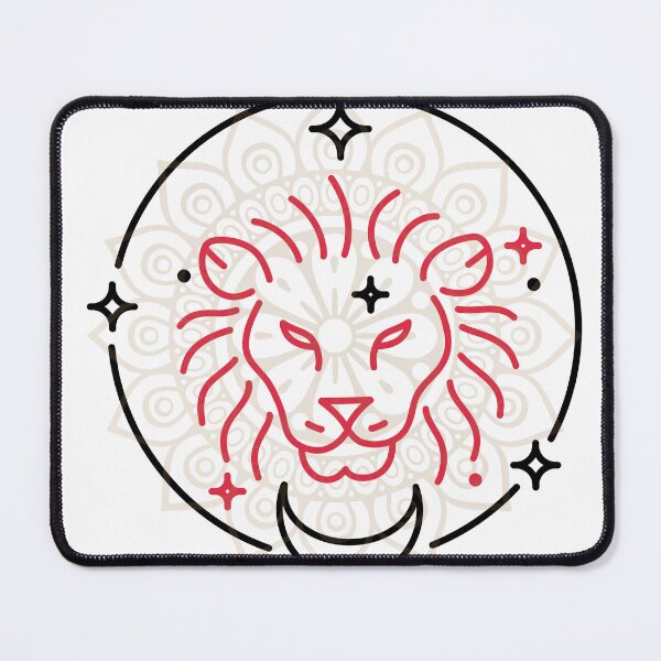 Item preview, Leo Zodiac Lion Celestial Mandala Astrology Art designed and sold by MidhwikaDesigns.