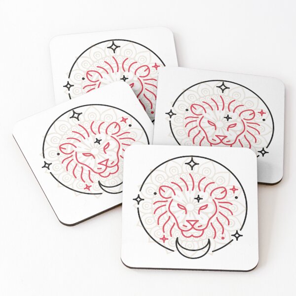 Item preview, Leo Zodiac Lion Celestial Mandala Astrology Art designed and sold by MidhwikaDesigns.