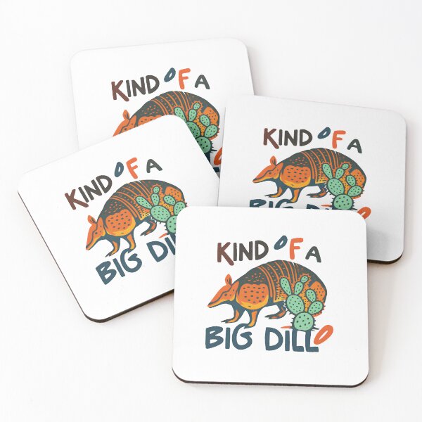 Item preview, Kind of a Big Dill Armadillo | Funny Pun Retro Graphic designed and sold by HBDStudio.