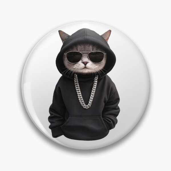 Artikelvorschau, Coole Streetwear-Katze – Gatto con Felpa e Occhiali entworfen und verkauft von RakyLaky.
