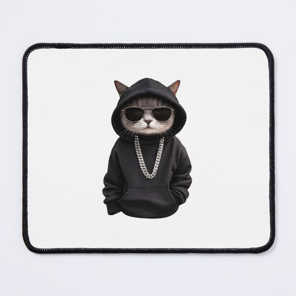 Item preview, Cool Streetwear Cat - Gatto con Felpa e Occhiali designed and sold by RakyLaky.