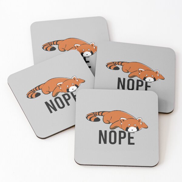 Item preview, Nope - Cute Napping Lazy Red Panda designed and sold by zeviwanty.