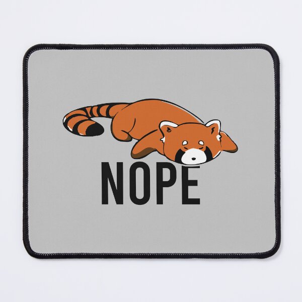 Item preview, Nope - Cute Napping Lazy Red Panda designed and sold by zeviwanty.