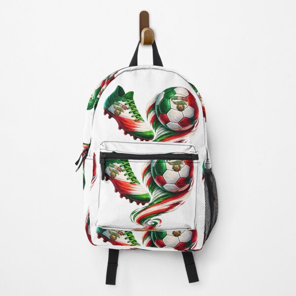 Item preview, Mexico Soccer Design – Football Cleat and Ball in Mexican Flag Colors designed and sold by ArtSpark Studio.