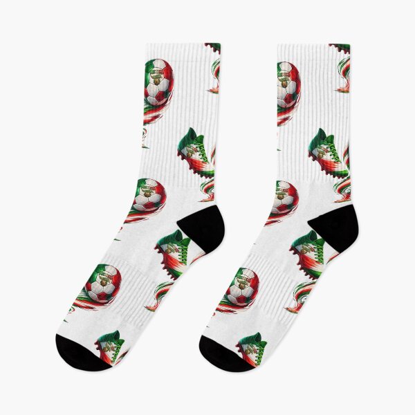 Item preview, Mexico Soccer Design – Football Cleat and Ball in Mexican Flag Colors designed and sold by ArtSpark Studio.