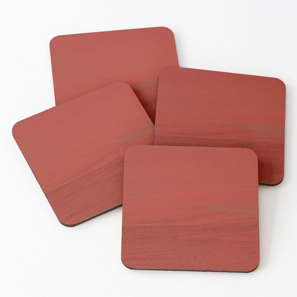 Item preview, Minimalist Deep Red Sand Dunes | Solid Crimson Desert Texture Art designed and sold by Midnight Veil Designs.