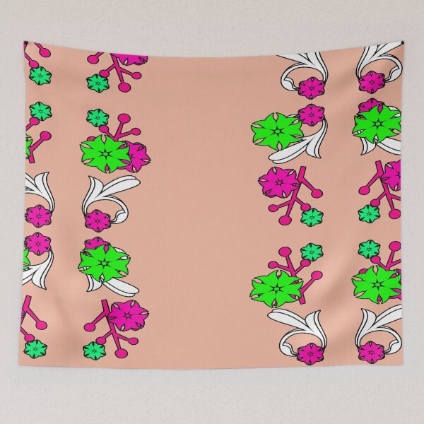 Aperçu de l'œuvre motif artistique floral symétrique créée et vendue par Mudikeys.