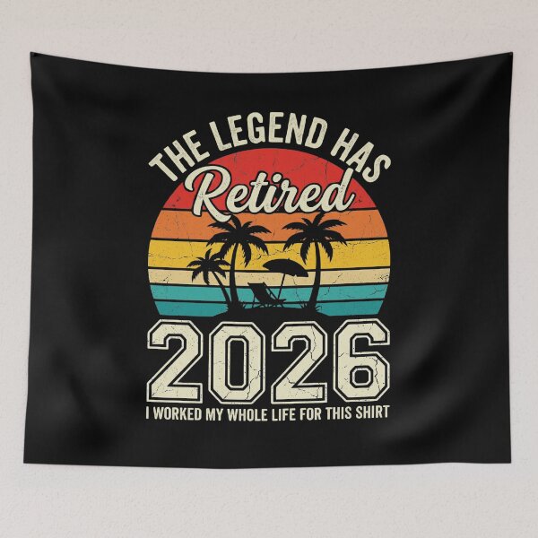 Item preview, The Legend Has Retired 2026 Retirement Gift For Retiree Grandparent Parent Husband Wife designed and sold by FormalDehyena.