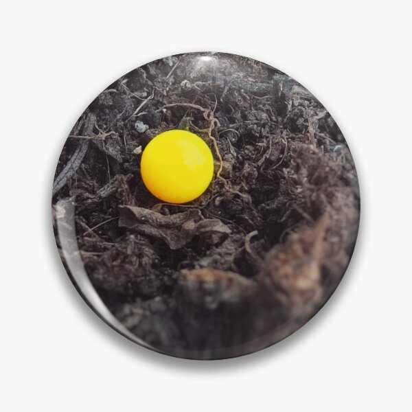 Item preview, Vibrant Potential | Minimalist Yellow Orb in Dark Earth | Organic Concept Art designed and sold by SergioMiklos.