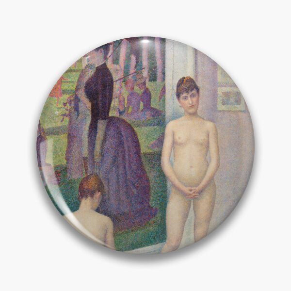 Item preview, Models by Georges Seurat: Neo Impressionist Pointillism Nude Art Poster designed and sold by artofuniverse.
