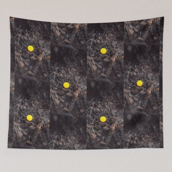 Item preview, Vibrant Potential | Minimalist Yellow Orb in Dark Earth | Organic Concept Art designed and sold by SergioMiklos.
