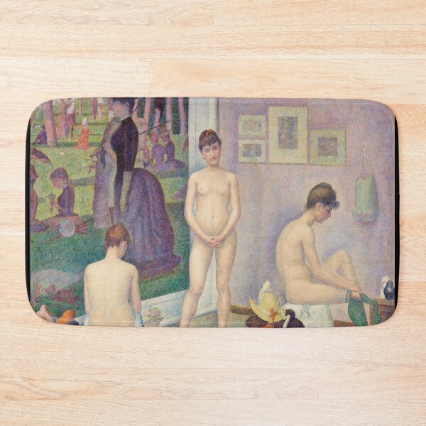 Item preview, Models by Georges Seurat: Neo Impressionist Pointillism Nude Art Poster designed and sold by artofuniverse.