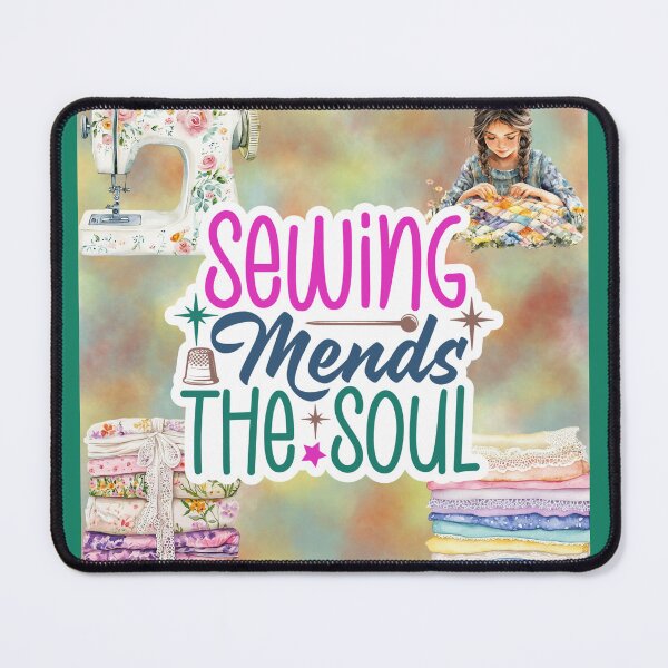 Item preview, Sewing Mends the Soul graphic designed and sold by LinaVP.