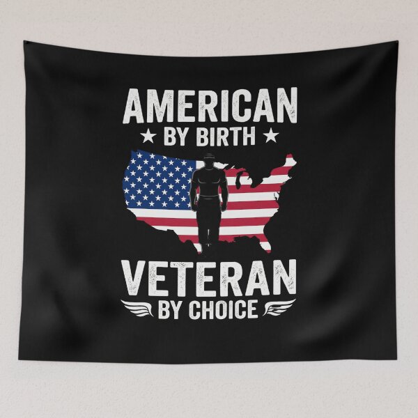 Item preview, American By Birth Veteran By Choice Military Patriot designed and sold by FormalDehyena.