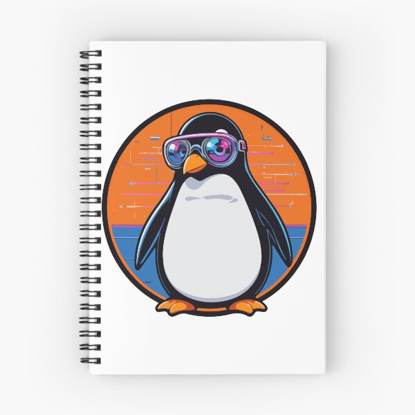 Item preview, Lost in a Classic Cute Penguin Book Lover designed and sold by PixelWaveBD.