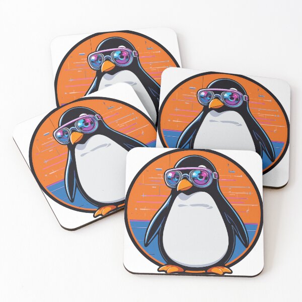 Item preview, Lost in a Classic Cute Penguin Book Lover designed and sold by PixelWaveBD.