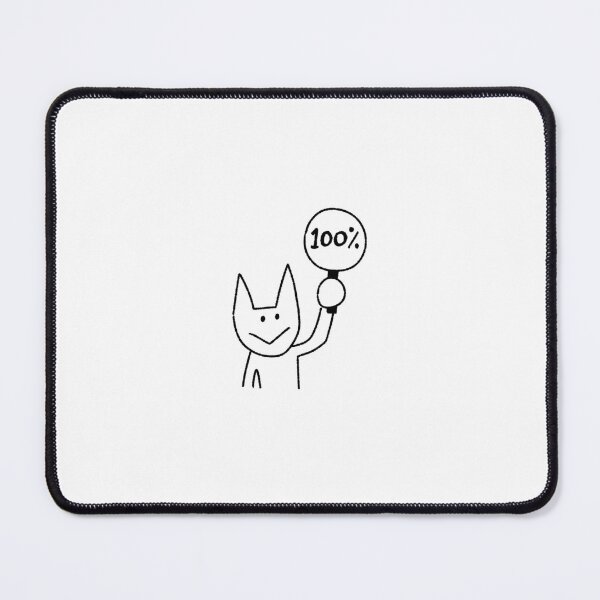 Item preview, 100% Cat Sticker | Cute Kawaii Cat Meme | Positive Reaction Cat | Funny Minimal Cat Design designed and sold by lazydayz16.