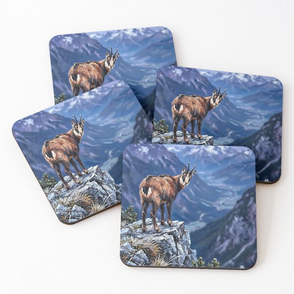 Item preview, Alpine Chamois Standing On High Ridge Peak designed and sold by Vista Atelier.
