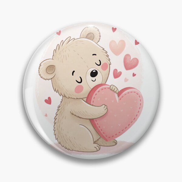 Item preview, Cute Teddy Bear with Heart designed and sold by Angellacelin.