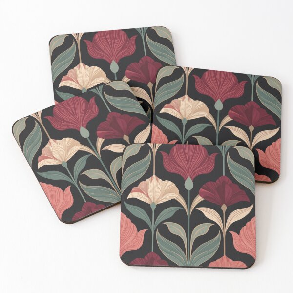 Item preview, Art Deco Flowers designed and sold by CharmingFlowers.