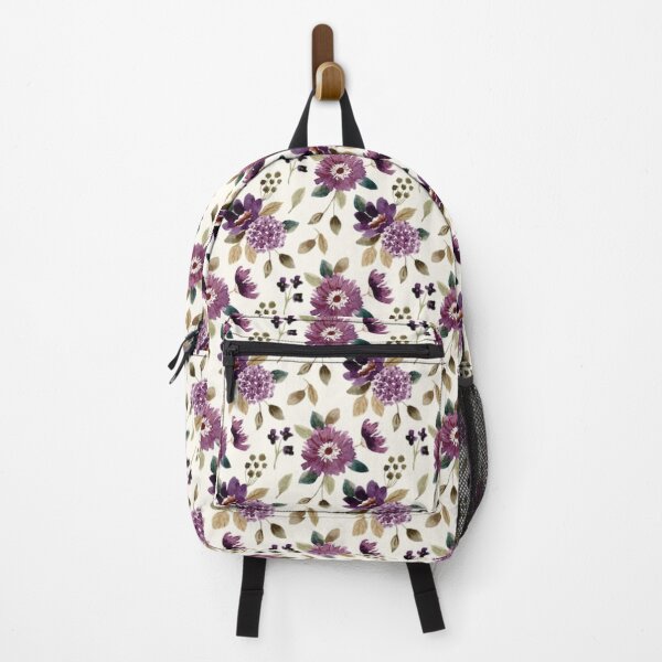 Item preview, Purple Watercolor Floral Pattern – Vintage Botanical Seamless Design | Elegant Boho Flowers designed and sold by Raw Tigers.