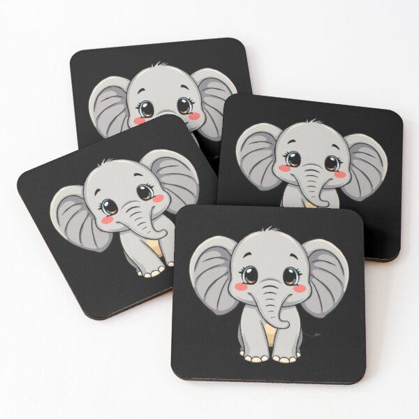 Item preview, Cute Elephant Big Eyes | Kawaii Baby Elephant Design | Gift for Animal Lovers designed and sold by SOLIORA  ATELIER.