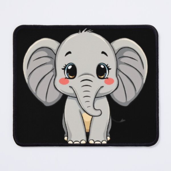 Item preview, Cute Elephant Big Eyes | Kawaii Baby Elephant Design | Gift for Animal Lovers designed and sold by SOLIORA ATELIER.